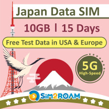 Japan SIM card 15 days | Data ONLY | 10 GB of high-speed 4G LTE data | Japan Travel Sim card | NO registration, ID authentication needed! | NO phone