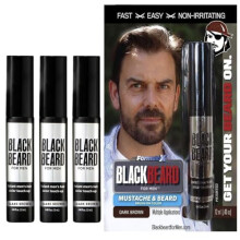 Blackbeard for Men - temporary brush on colour 12ml 0.40oz (Dark Brown, 0.4 Fl Oz (Pack of 3))