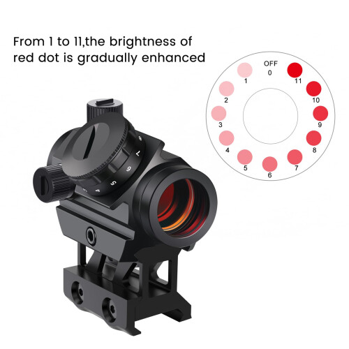 Feyachi RDS-25 Red Dot Sight 4 MOA Red Dot Gun Sight Rifle Scope 2