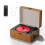 Yintiny Brown Leather CD player With Speakers For Home Decor 1