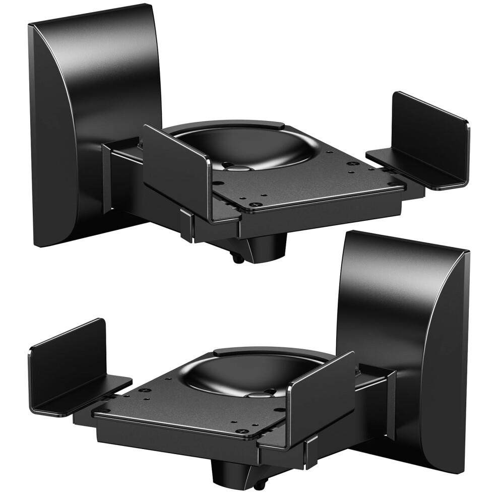 Wali Speaker Wall Mounts, Dual Side Clamping Bookshelf Mounting Bracket For Large Surrounding Sound Speakers, Retractable Speaker Bracket, Angle Adju 41337110