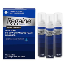 Regaine Foam For Men - 3 month supply - 3 x 73ml