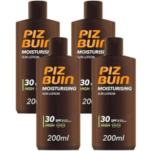 Piz Buin Moisturising Sun Lotion SPF30, 200ml (Pack of 4)