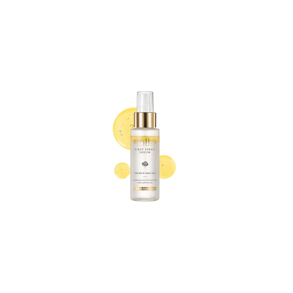D'alba Piedmont White D'alba Italian Truffle First Spray Serum, Vegan Skin Care, Hydrating Face Moisturizer, Glow Serum For Radiant Skin, All In One Mist, Korean Ski