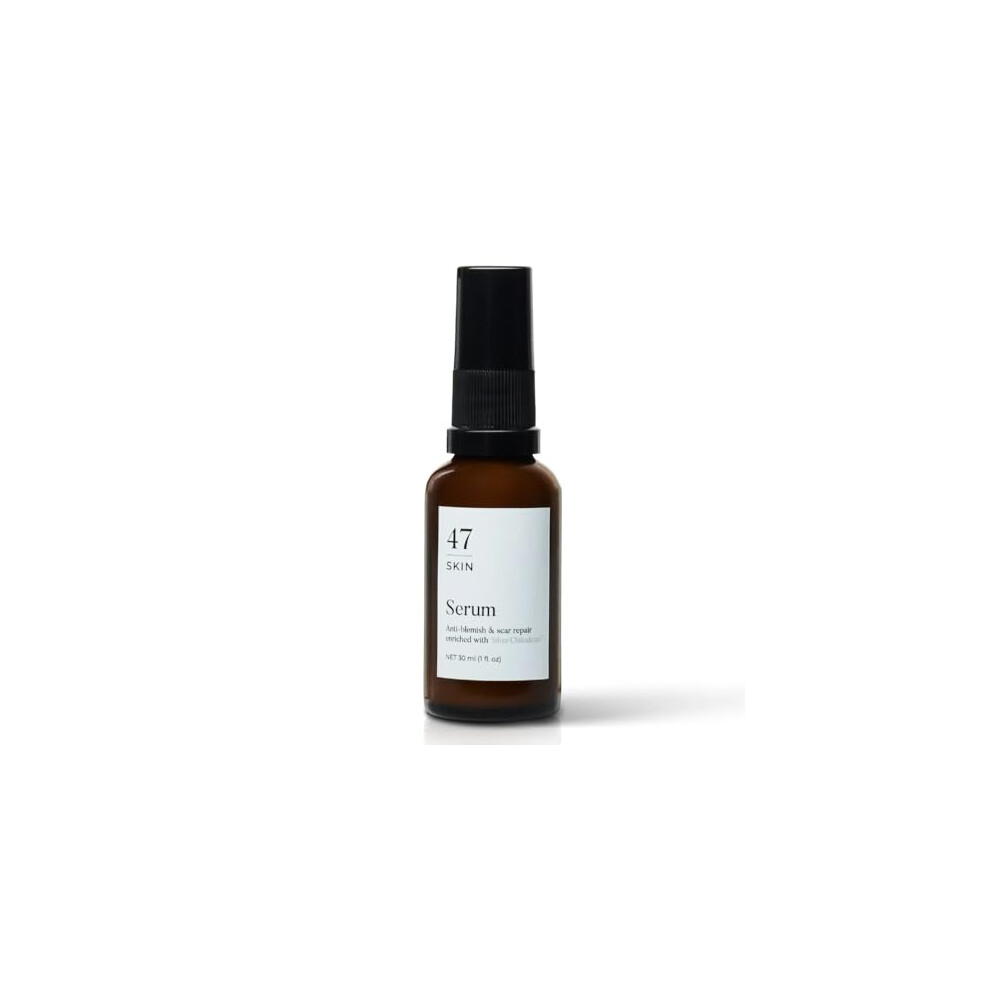 47 Skin Silver | Hydrating Face Serum With Chitoderm For All Skin Types | Clears Acne, Prevents & Heals Breakouts & Blemishes, Repairs Scars | Moistu