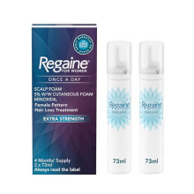 Regaine for Women 5% Minoxidil Extra Strength Scalp Foam for Hair Regrowth (2x 73ml), Scientifically Proven to Help Stop and Reverse Hereditary Femal