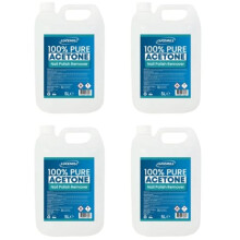 Lucemill Pure Acetone Nail Polish Remover | 4 x 5 litre | Super Strength Formula | Acetone Acrylic Remover Kit | Clear Liquid
