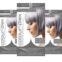 Metallic Graphite Grey Hair Dye Demi-Permanent, Grey Toner for Bleached Hair, Plex Hair Care, Vegan Hair Dye & Cruelty-Free, 100% Grey Coverage, Silv