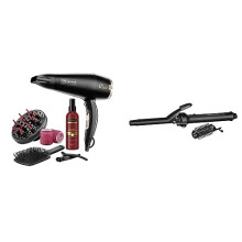 TRESemméTRESemme Keratin Smooth 2200W Volume Shine Hair Dryer Gift Set, Diffuser Dryer, paddle brush, hair rollers, ionic conditioning & Defined Curl