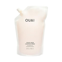 OUAI Thick Shampoo Refill - Moisturizing Shampoo with Keratin, Marshmallow Root, Shea Butter & Avocado Oil for Thick Hair - Strengthens & Hydrates -