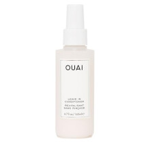 OUAI Leave In Conditioner & Heat Protectant Spray - Prime Hair for Style, Smooth Flyaways, Add Shine and Use as Detangling Spray - No Parabens, Sulfa