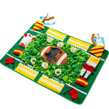 MEWOOFUN Snuffle Mat for Dogs Large Breed, Football-Themed Dog Sniffing Feeding Mat for Boredom, Smell Training, Interactive Dog Puzzle Toys Snuffle