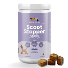Buddy & Lola Scoot Stopper Anal Gland Chews For Dogs - High Fibre Chews To Stop Scooting and Licking Under Tail with Natural Fibre Ingredients For