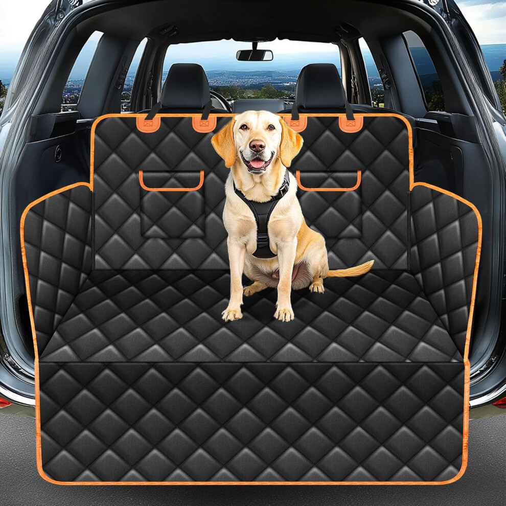 Dpweion Waterproof Car Boot Protector,Nonslip Boot Liner For Dogs(Side & Bumper Protection),Scratchproof Dog Boot Cover For Cars/Suv/Truck(Universal 90273544