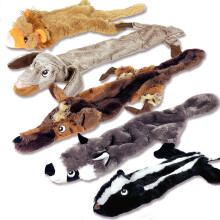Newthinking No Stuffing Dog Toys 5 Pack, Durable Plush Squeaky Dog Toys Indestructible for Large Medium Small Dogs