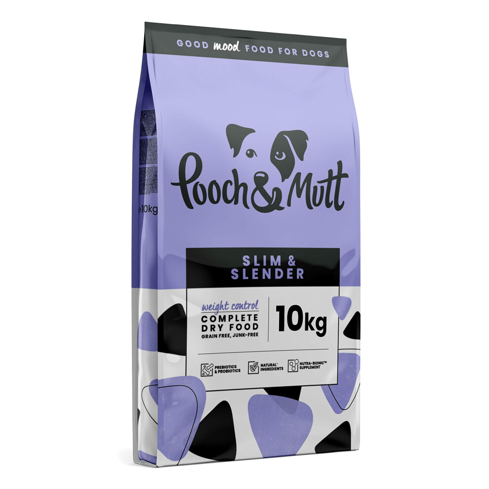 Pooch & Mutt - Slim & Slender, Complete Dry Dog Food (Grain Free), Chicken And Sweet Potato, 10Kg