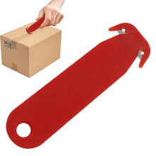 Cardboard Cutter - Double Edge Automatic Cardboard Opener, Multifunctional Parcel Cutter for Couriers, Red