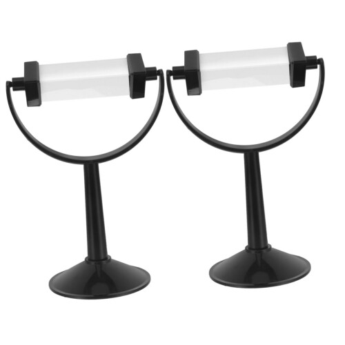 Prism Triangular Prisms Set of 2 with Stand Optical Glass for Physics Experiments Light Spectrum Teaching Tools