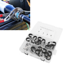 80 Stück Edelstahl-Kabelklemmen-Set, Rohrhalter 1/4 Zoll–3/4 Zoll