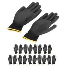 10 Paar PU-beschichtete Anti-Statik-Nylon-Arbeitshandschuhe SicherheitWerkzeugSet