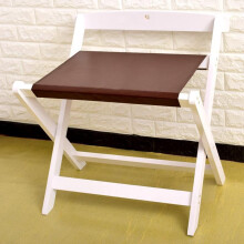 Wooden Luggage Rack, Foldable Suitcase Stand with Antique Finish, Easy Assembly, White Color, Space-Saving Design