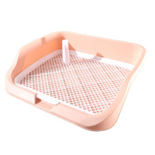 Dog Puppy Toilet for Small and Medium Dogs, Indoor Outdoor Use, Pink Pet Toilet Accessories, Easy to Clean
