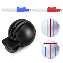Golf Alignment Tool HXQ009 - Waterproof Golf Ball Line Marking Tool with 2 Waterproof Pens for Coaches and Beginners