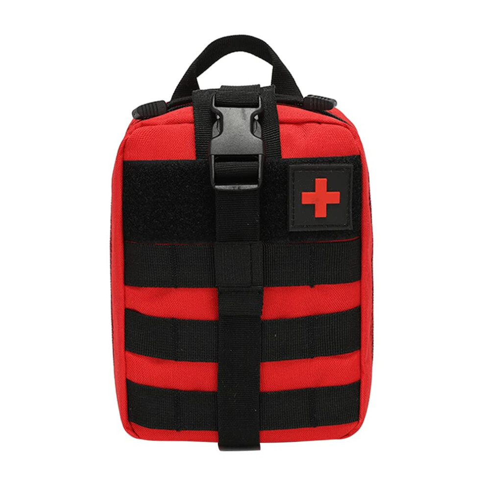 Red Tactical First Aid Kit Emt Medical Bag Multipurpose Emergency Survival Bag For Outdoor Travel Camping Hunting