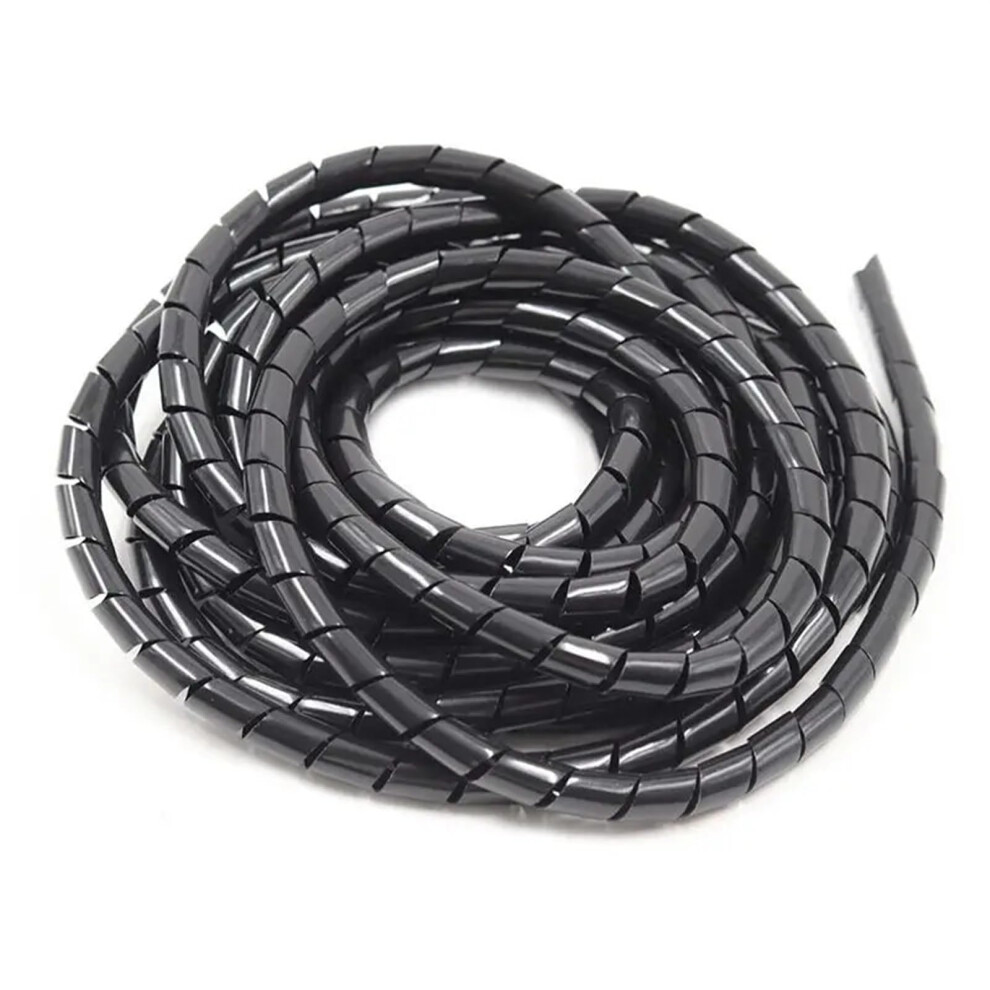 Spiral Protection Cable Sleeve Tube 20Mm X 3 Metres Black Cable Winding Organiser For 4Mm To 30Mm Cables 6038364743657