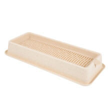 Cat Grass Planter Box for Home - Beige Catnip Plant Pot, Practical Cat Grass Nursery for Indoor Cats