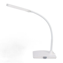LED-Schreibtischlampe mit 3 Helligkeitsstufen, 27 Lichtchips, klappbar, Maße: 165x107x565 mm, Weiß