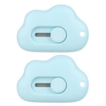 Cloud-Shaped Mini Art Utility Knife, Retractable Cardboard Cutter, Portable Letter Opener for Envelopes and More