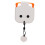 Golf-Scorezähler Ein-Tasten-Reset Mini, ABS, 6,3x5,5 cm, Weiß Orange 9