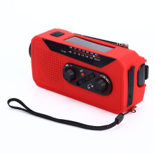 Notfall-Solarradio mit 2000mAh LED-Taschenlampe, IPX3 wasserdicht, 15x6,5x4cm