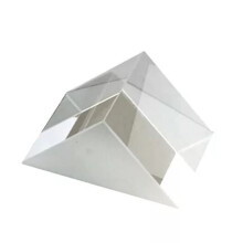 Prisms and Kaleidoscopes Optical Crystal 15mm Triangle Polyhedron for Science Classroom Optics Kits and Decoration
