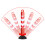 Flexible Plastic Traffic Guide Posts 120cm with Removable Rubber Base, Reflective Spring Road Barrier Cones 1