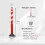 Flexible Plastic Traffic Guide Posts 120cm with Removable Rubber Base, Reflective Spring Road Barrier Cones 5