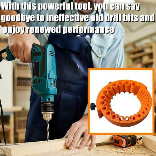 Bit Sharpening Jig for 2 to 13 mm Bits, Handheld Bit Sharpener for Grinding 125 mm, Compatible with All Bit Types 1