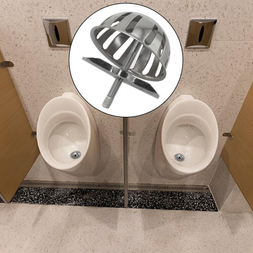 Chromed Urinal Screen with Draining Filter Design, Durable Stainless Steel, Easy to Install, Hygiene Solution 2