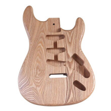 DIY Guitar Kit Ash Wood Heavy Electric Guitar Body Barrel for Custom Build Parts, Compatible with Standard Components
