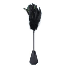 Feather Leather Racket Adult Toy for Flirting and Tickling, Hairy Female Design, Soft Material, 30cm Length