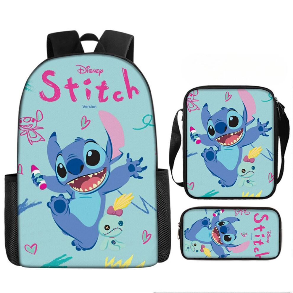(Style 05) Cartoon Backpack Stitch Set With Lightweight Breathable For Elementary Students-image-OPC-PK56FRT-NEW