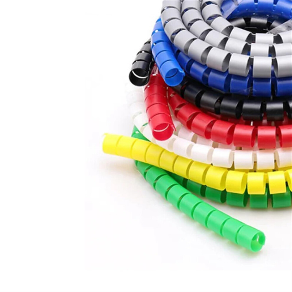Spiral Wrap Cable Protector Tube 1 Metre 15Mm Inside Diameter Green Hose Cover For Wires And Cables 6038364745743