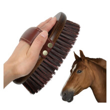 Horse Cleaning Brush, Hard Wood Base, Removes Dirt and Sweat, Promotes Horse Health and Hygiene