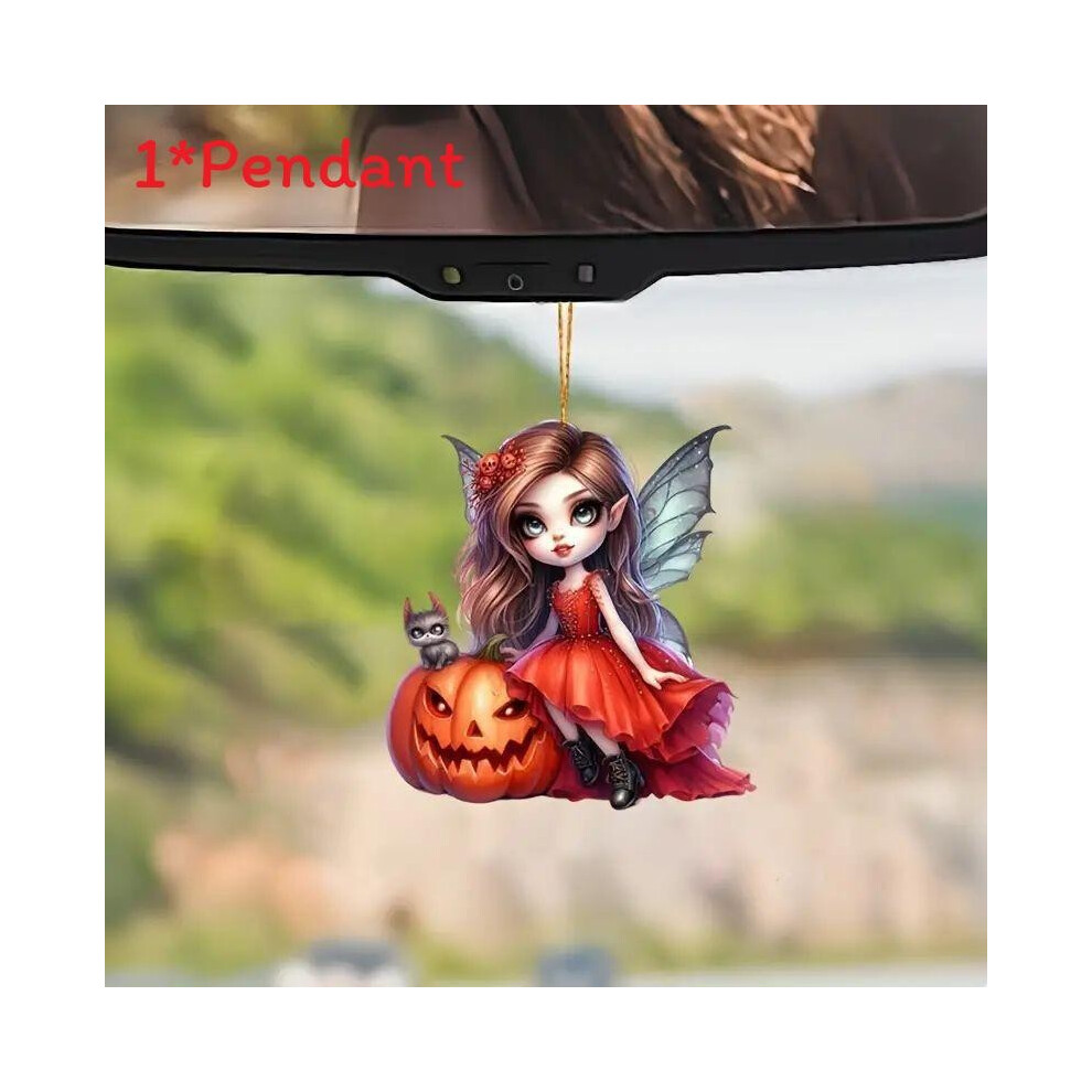 (Orange A) Car Pumpkin Fairy Decoration Pendant Toy For Vehicle Gift Interior Decoration-image-OPC-PK5792B-NEW