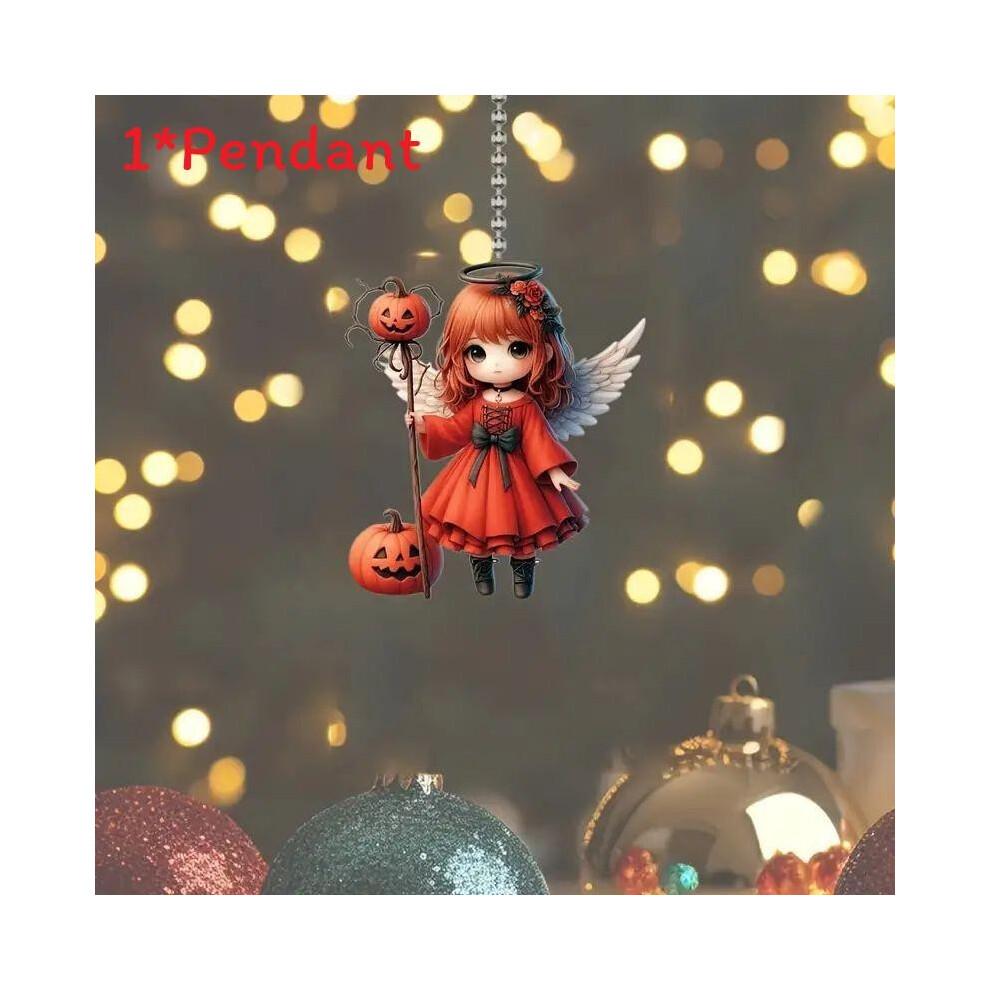 (Orange B) Car Fairy Pumpkin Decoration Pendant Toy For Vehicle Interior Gift Decoration-image-OPC-PK57979-NEW
