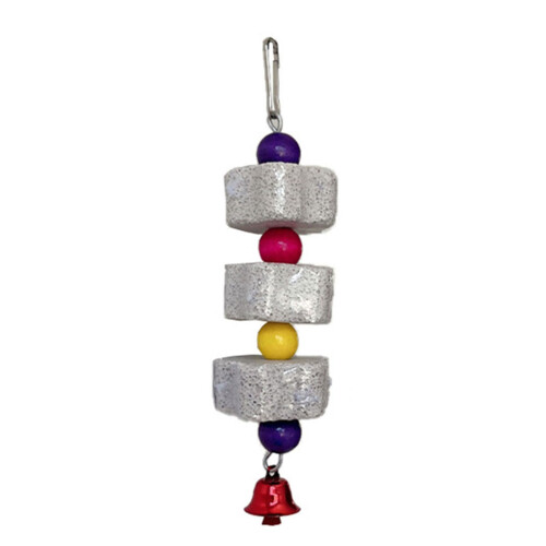 Parrot Chew Toy Mineral Stone Beak Grinding Toy for Cockatiels and ...