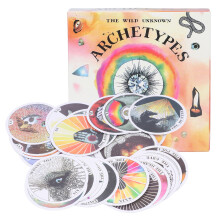 Einzigartiges wassermalerisches Rund-Tarot-Deck: 78 Karten für Anfänger und Enthusiasten