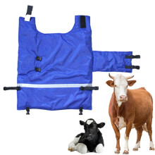 Sheep Blanket, Goat Protection Blanket, Soft Oxford Windproof Calf Warmer Jacket, Thickened Blue Stomach Heat Coat