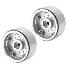 Hochleistungs-Silber RC-Felgen Naben-Set 1/10 Maßstab mit 10 Löchern